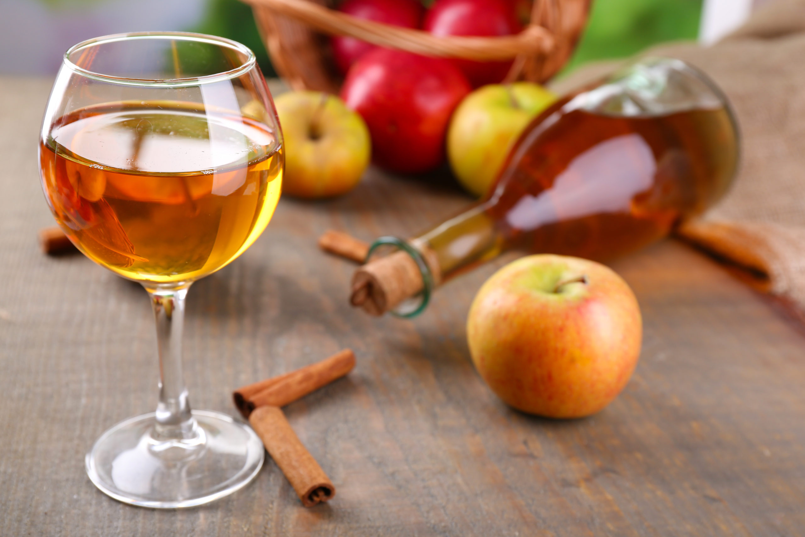 Apple orchard harvest cider